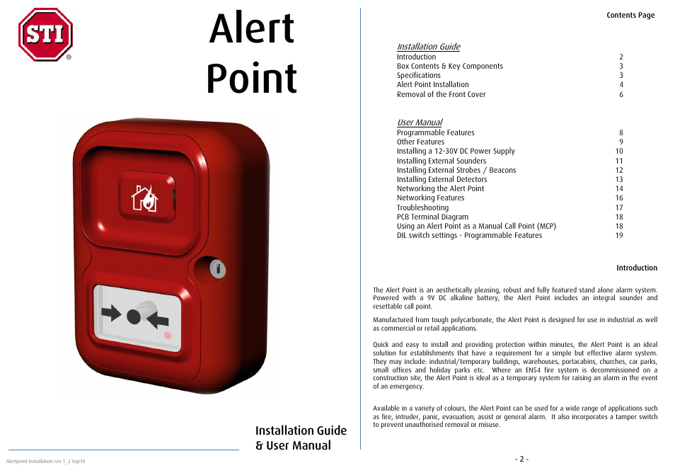 STI AP-1-G-I User Manual | 10 pages