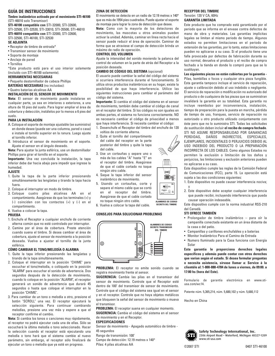 STI 46100 User Manual | Page 2 / 2