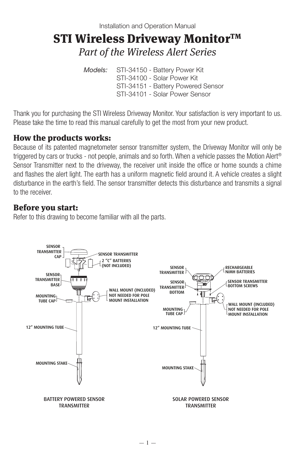 STI 34159 User Manual | 4 pages