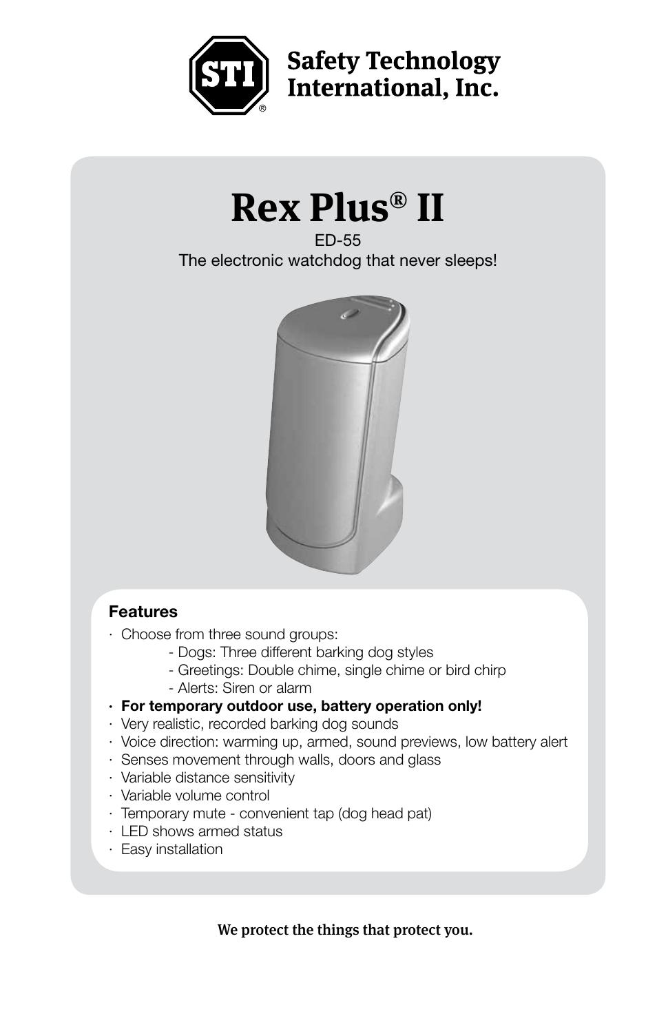 STI ED-55-TRANSFORMER User Manual | 4 pages