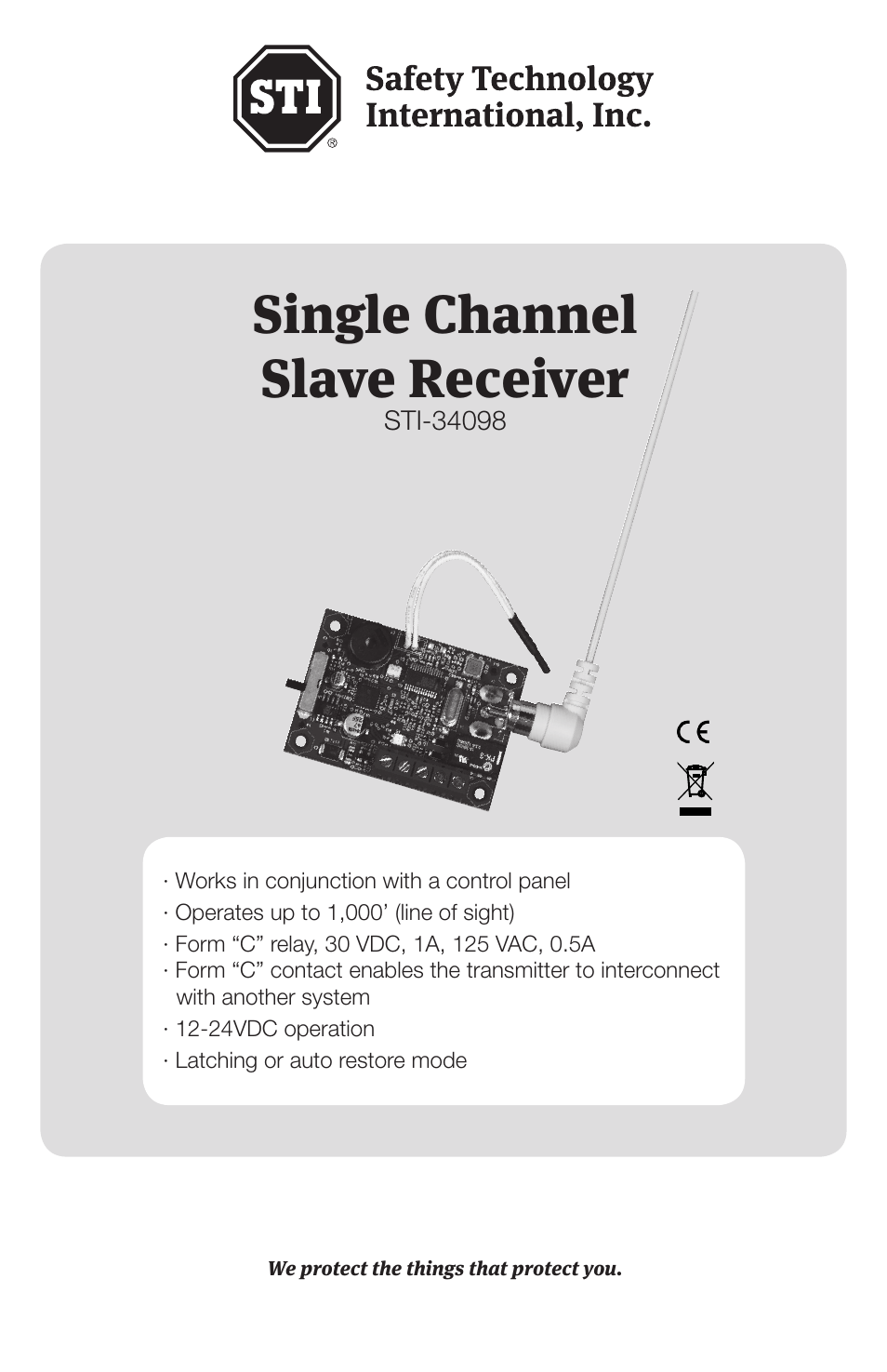 STI 34098 User Manual | 4 pages