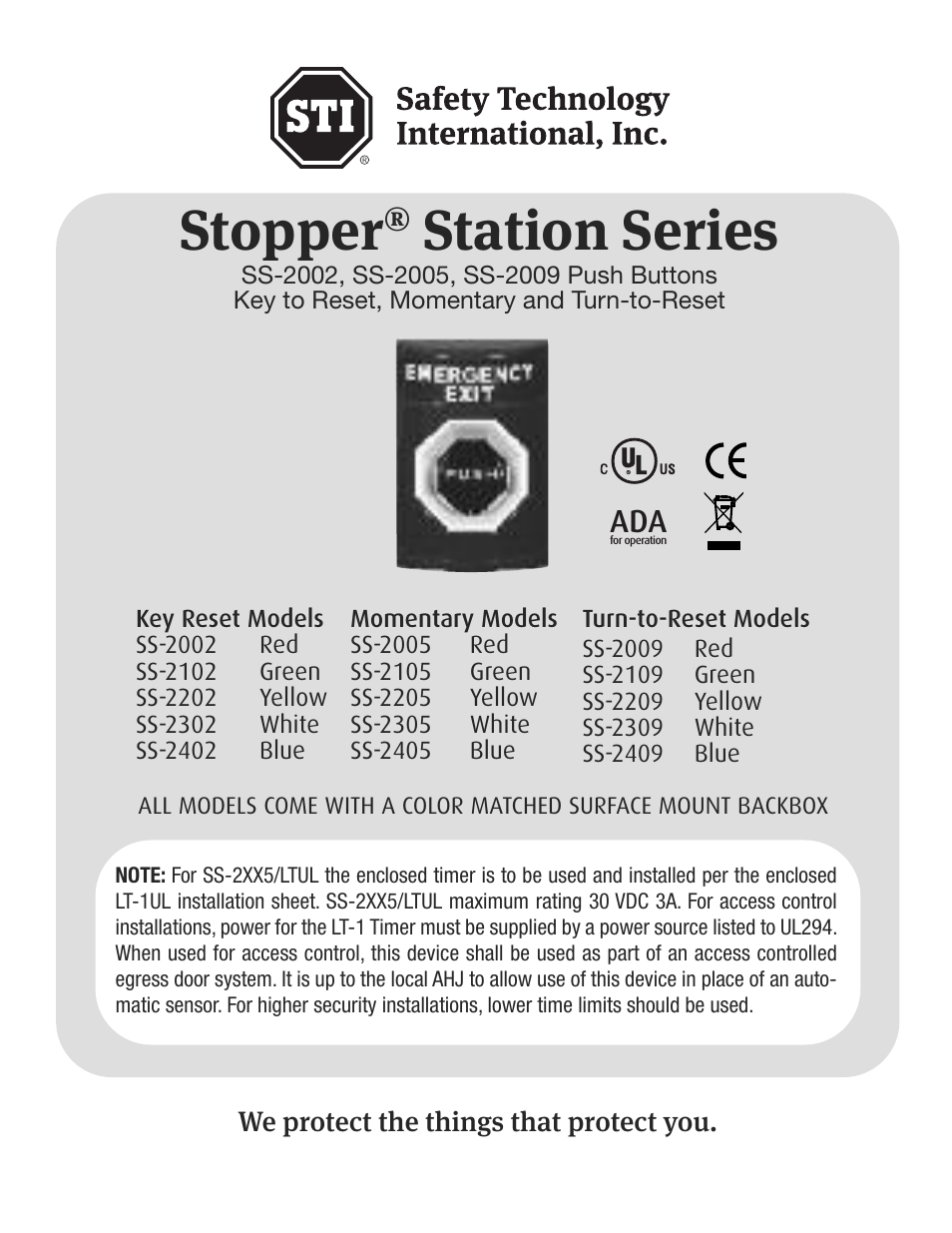 STI SS-2402E User Manual | 8 pages