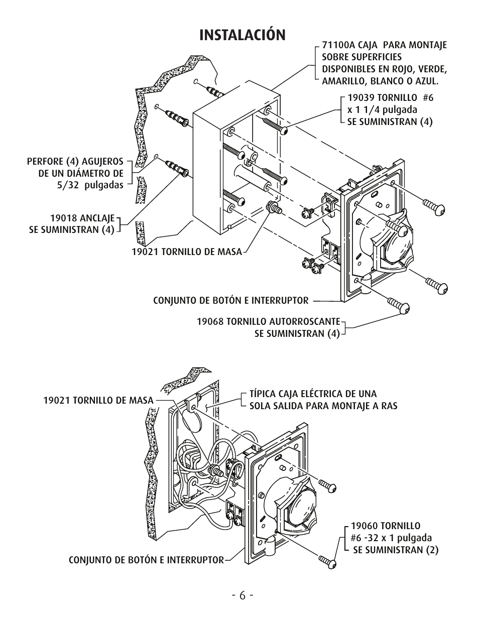 Instalación | STI SS-2402E User Manual | Page 6 / 8