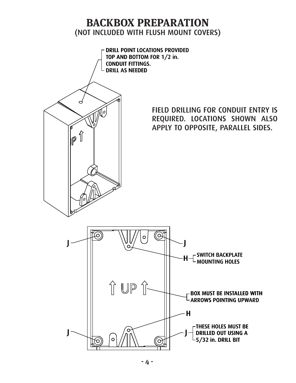 Backbox preparation | STI SS-2108EX User Manual | Page 5 / 8