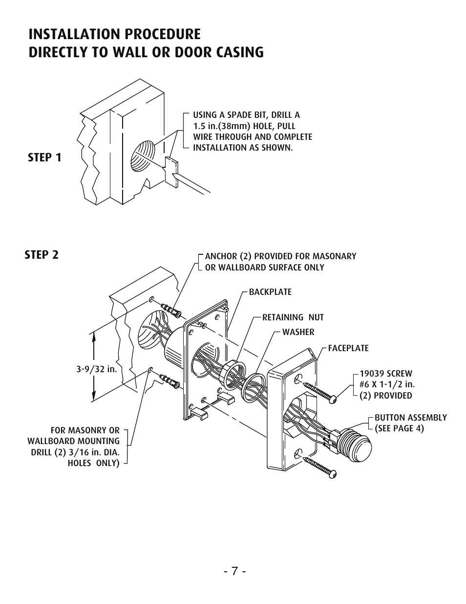 Step 1 step 2 | STI SL-2407 User Manual | Page 7 / 8