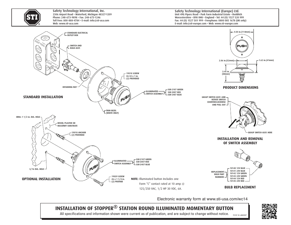 STI SSR-2407 User Manual | 1 page