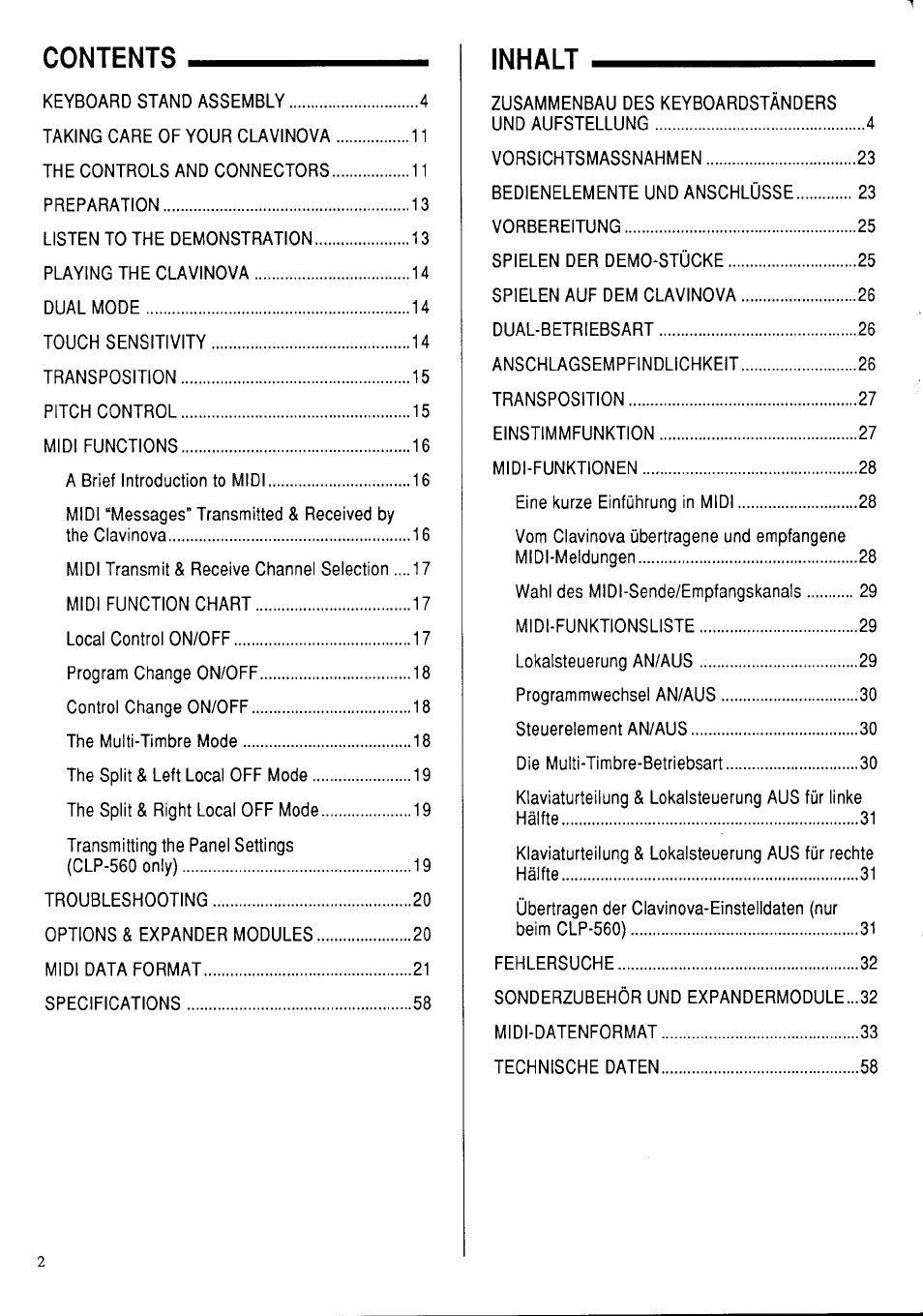 Yamaha Clavinova CLP-360 User Manual | Page 4 / 28