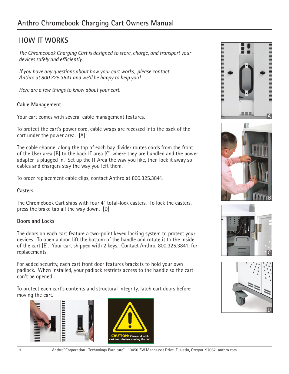 Anthro chromebook charging cart owners manual, How it works | Anthro Chromebook Charging Cart Owners Manual User Manual | Page 4 / 8