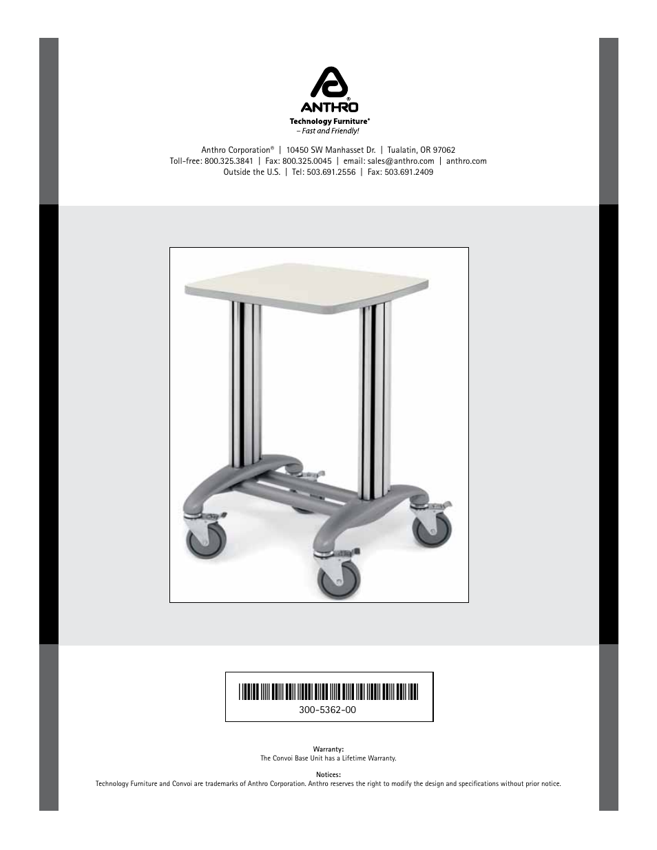 Anthro Convoi Base Unit Assembly Instructions User Manual | Page 4 / 4