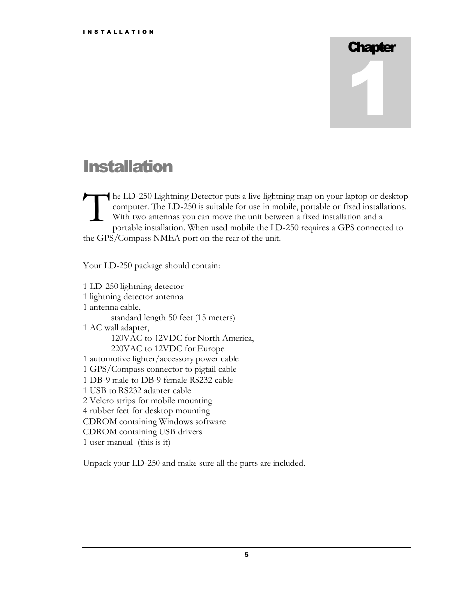 Installation | Boltek LD-250 User Manual | Page 8 / 27