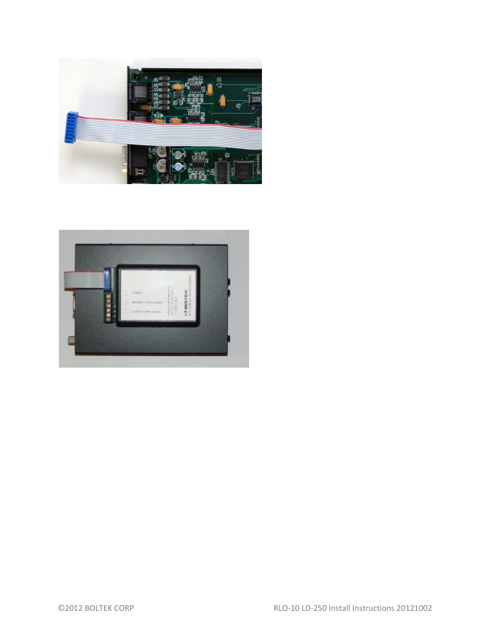 Boltek RLO-10 Relay Interface For LD-250 User Manual | Page 3 / 3