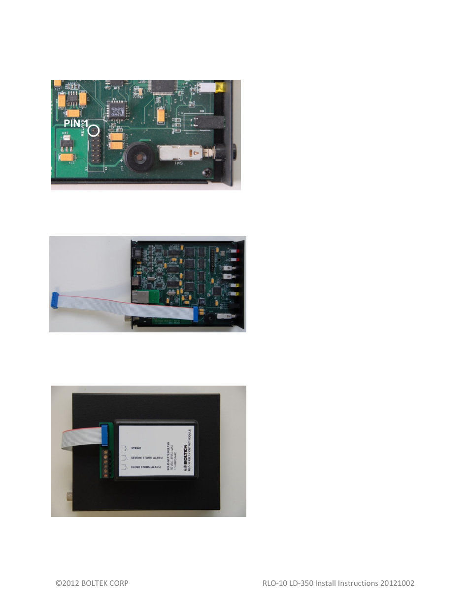 Boltek RLO-10 Relay Interface For LD-350 User Manual | Page 2 / 2