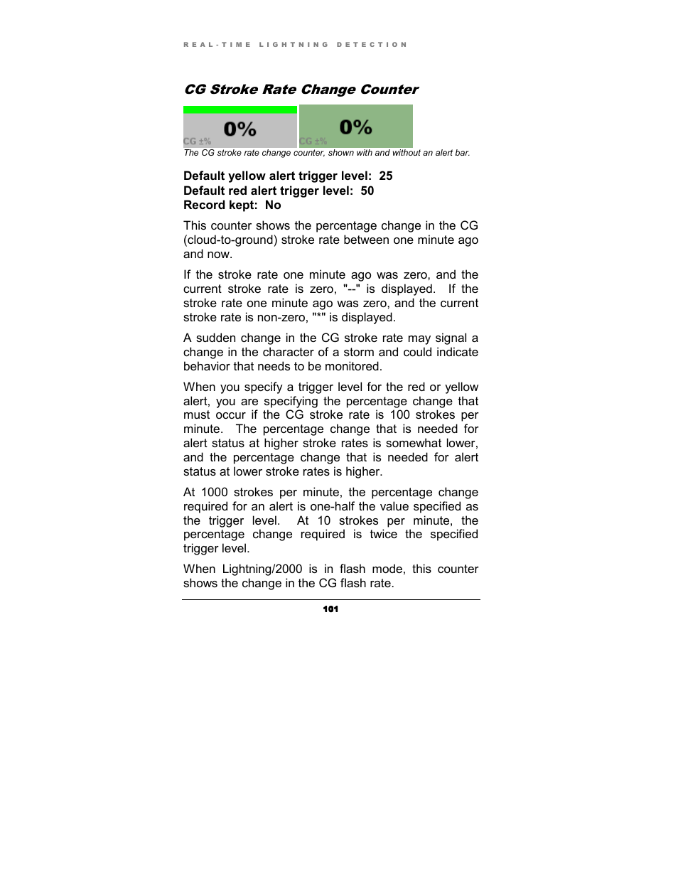 Cg stroke rate change counter | Boltek Lightning/2000 User Manual | Page 101 / 333