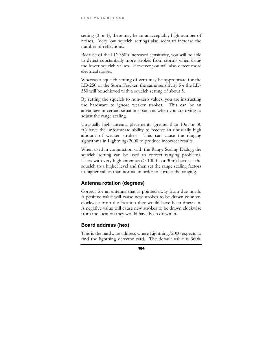Boltek Lightning/2000 User Manual | Page 164 / 333