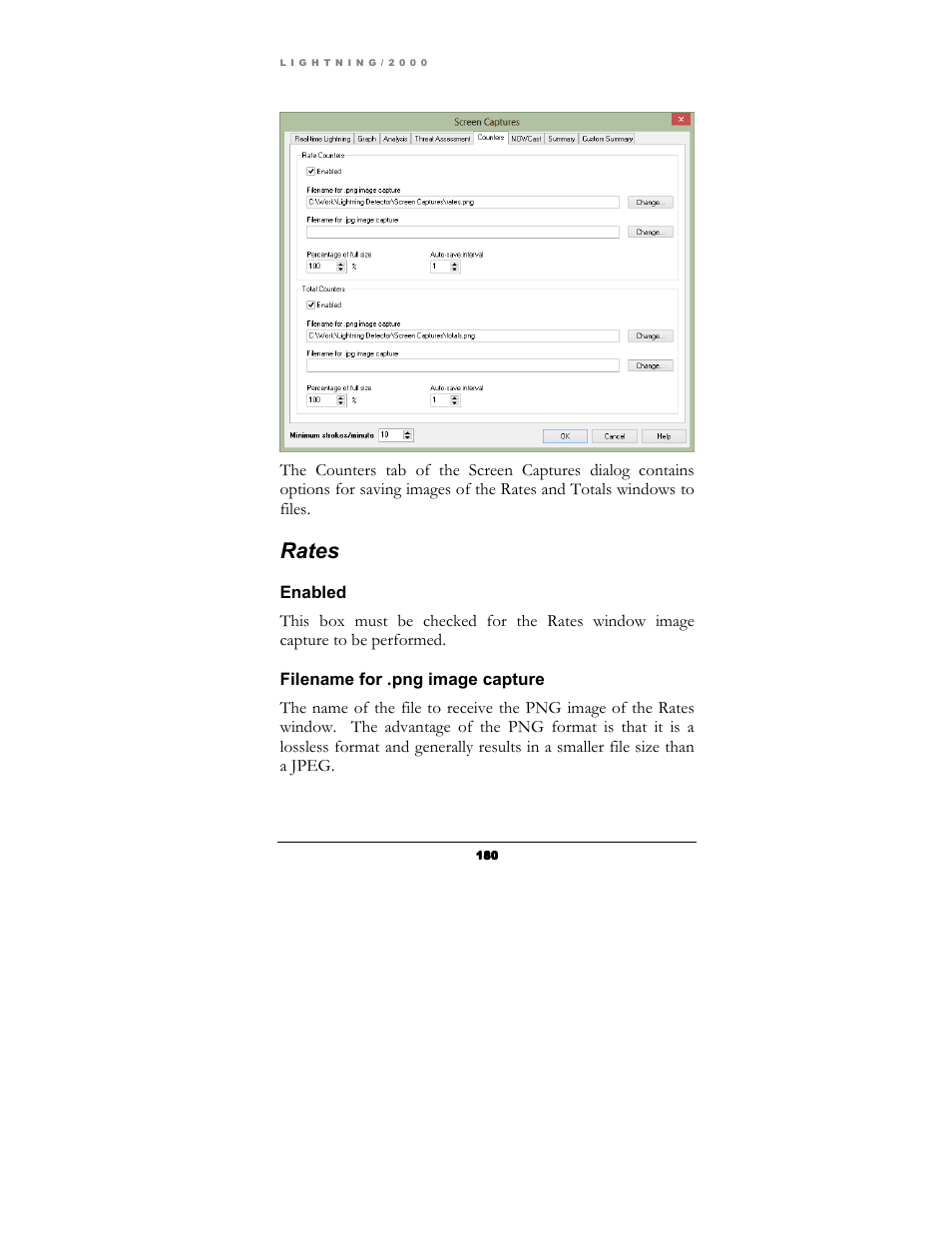 Rates | Boltek Lightning/2000 User Manual | Page 180 / 333