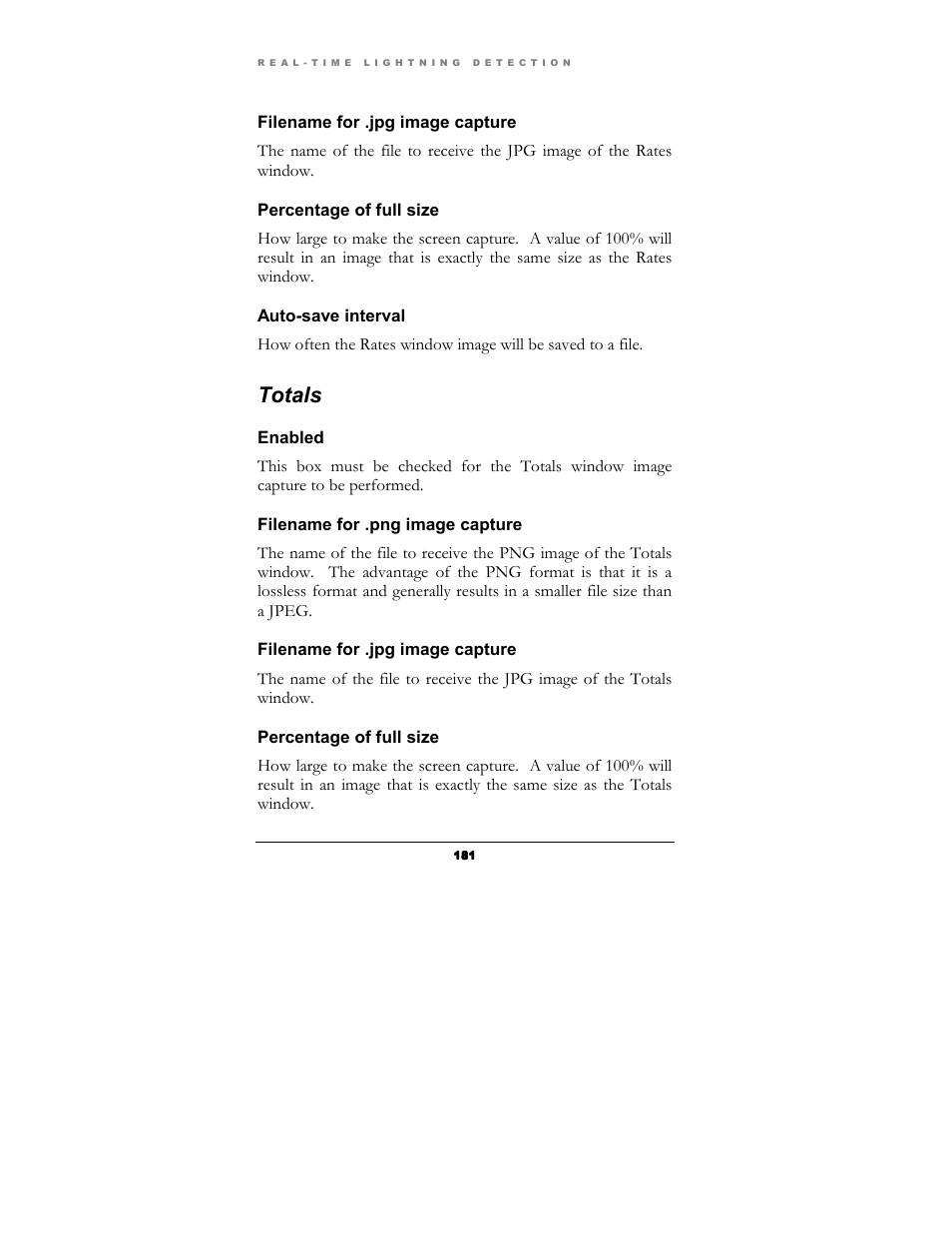 Totals | Boltek Lightning/2000 User Manual | Page 181 / 333