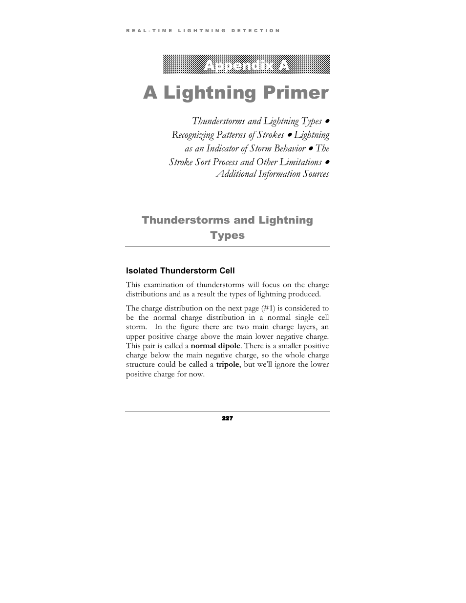 A lightning primer, Appendix a | Boltek Lightning/2000 User Manual | Page 227 / 333