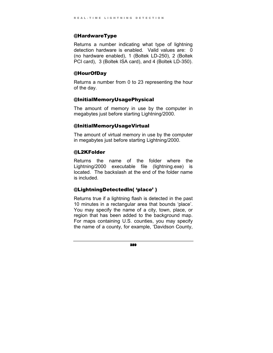 Boltek Lightning/2000 User Manual | Page 289 / 333