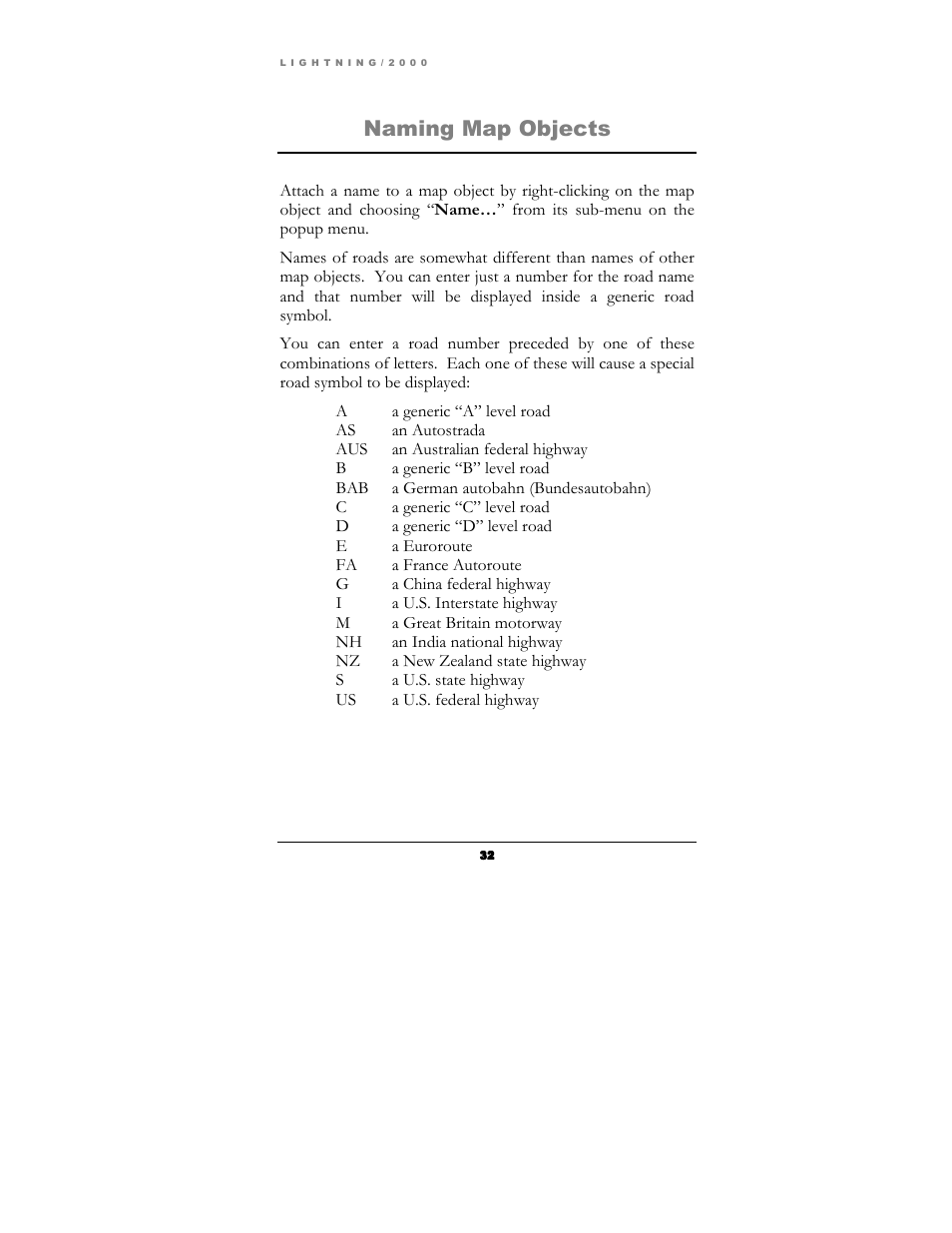 Naming map objects | Boltek Lightning/2000 User Manual | Page 32 / 333