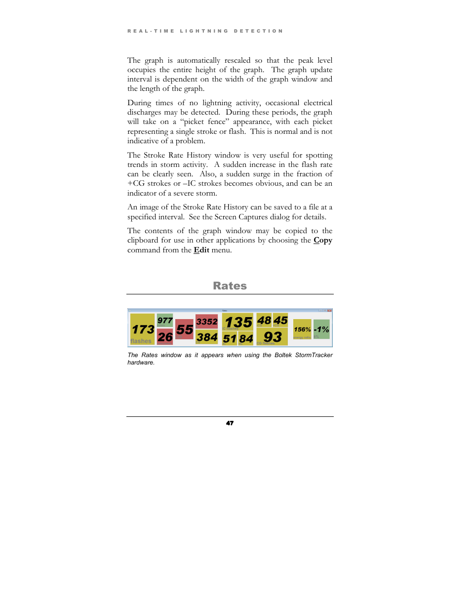 Rates | Boltek Lightning/2000 User Manual | Page 47 / 333