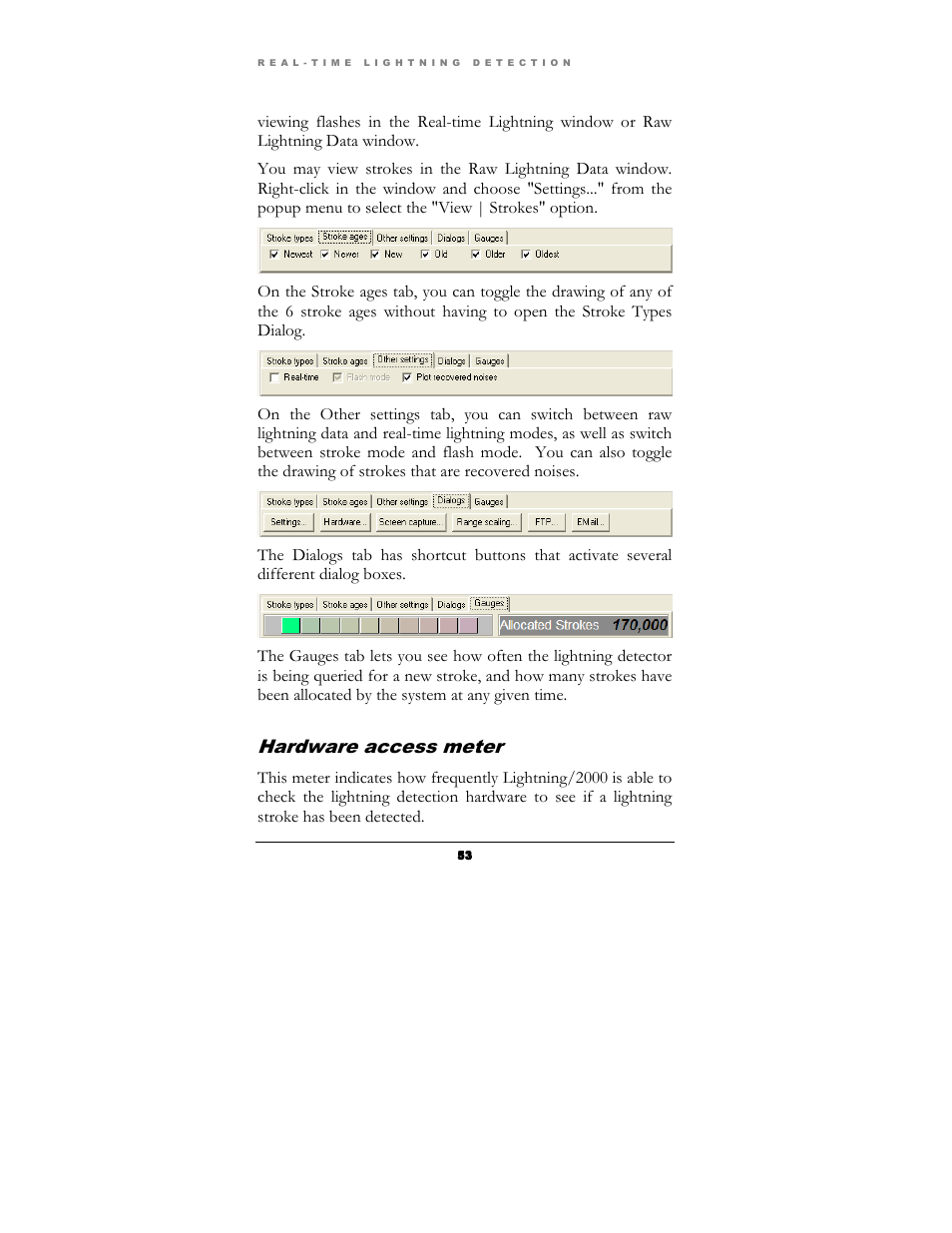 Hardware access meter | Boltek Lightning/2000 User Manual | Page 53 / 333