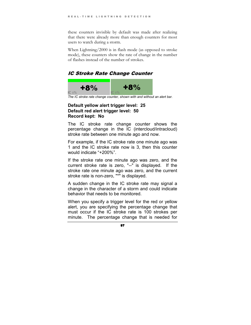 Ic stroke rate change counter | Boltek Lightning/2000 User Manual | Page 97 / 333