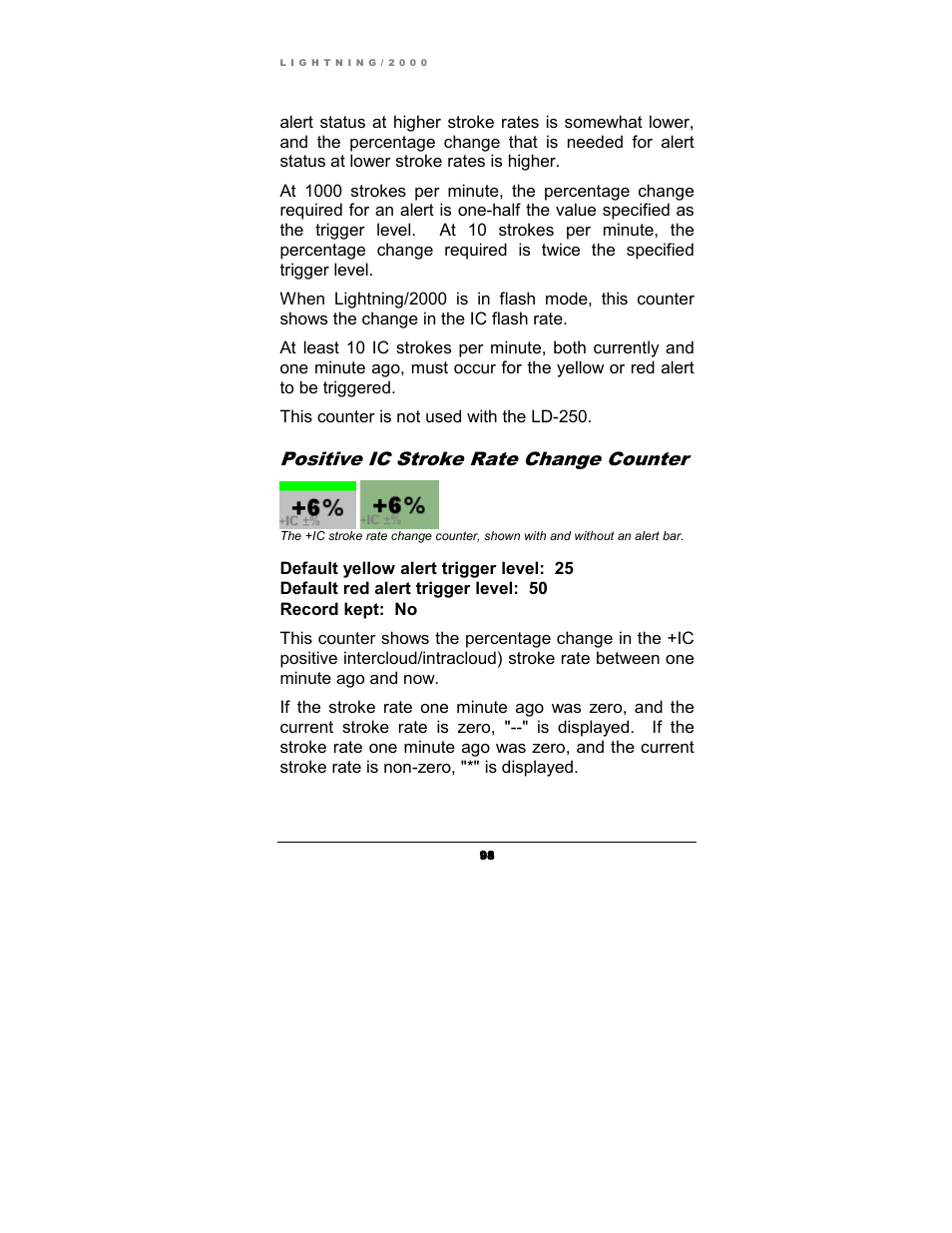 Positive ic stroke rate change counter | Boltek Lightning/2000 User Manual | Page 98 / 333