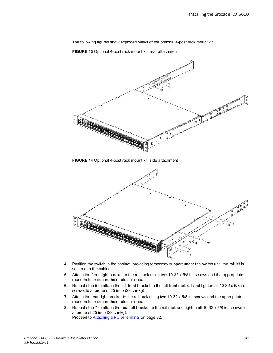 Brocade ICX 6650 Hardware Installation Guide User Manual | Page 33 / 98