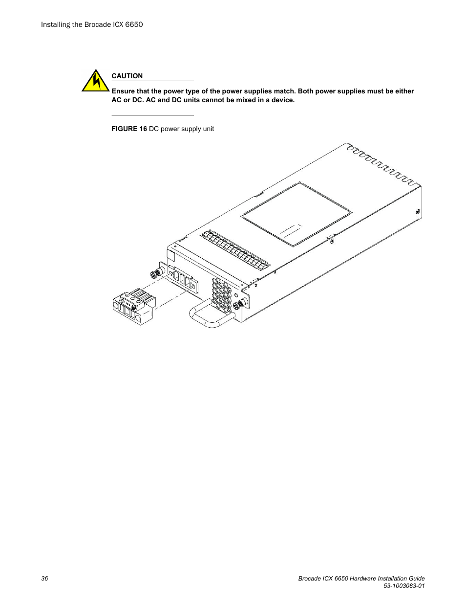 Brocade ICX 6650 Hardware Installation Guide User Manual | Page 38 / 98