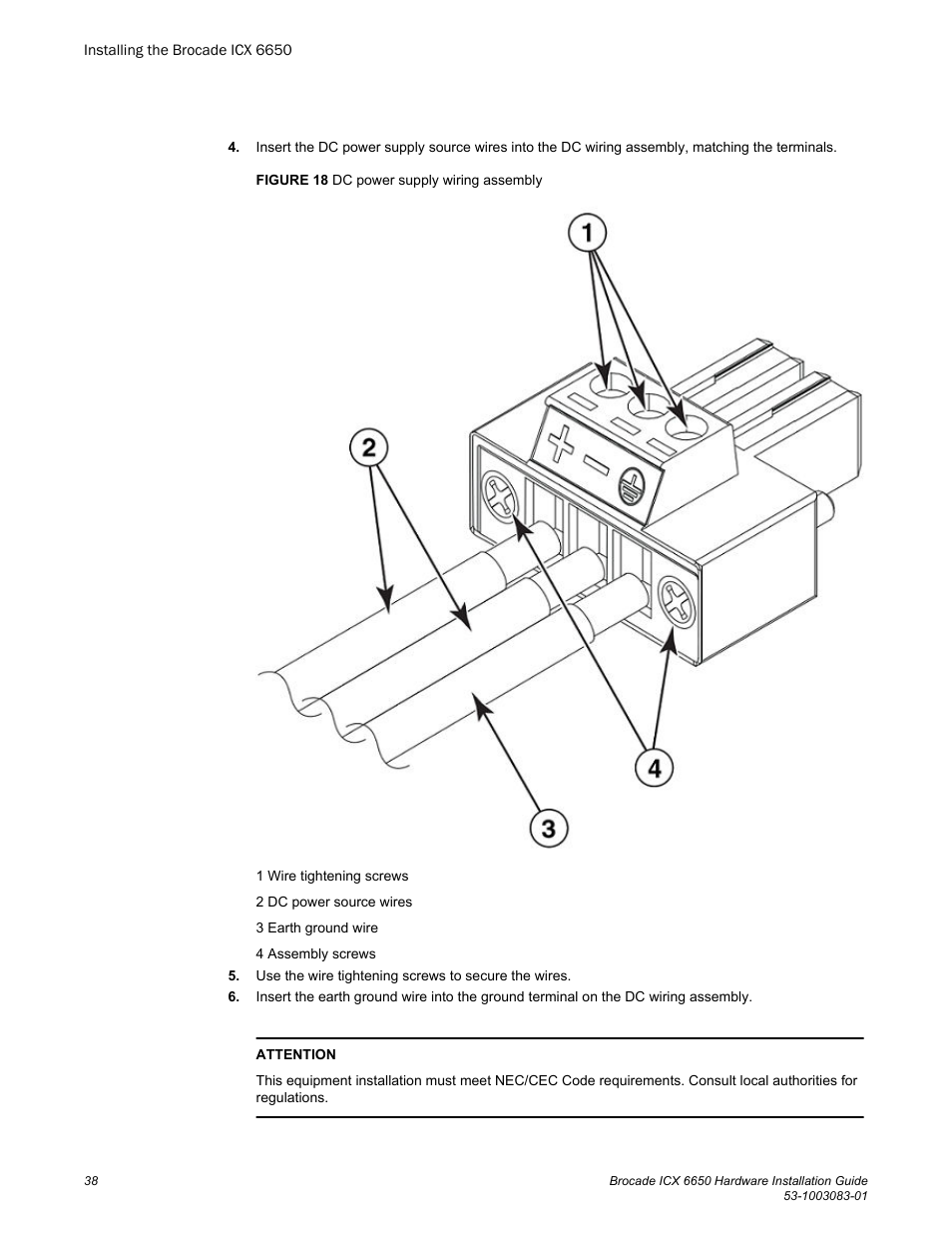 Brocade ICX 6650 Hardware Installation Guide User Manual | Page 40 / 98