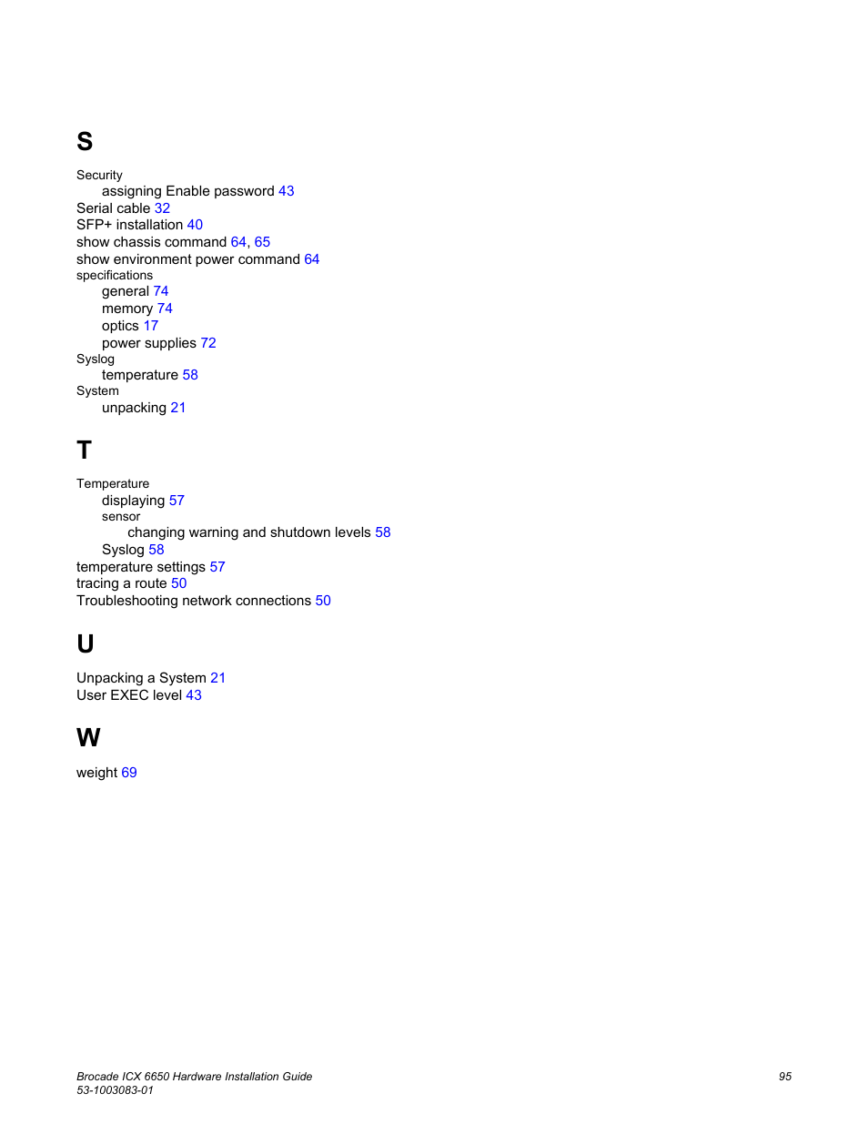 Brocade ICX 6650 Hardware Installation Guide User Manual | Page 97 / 98