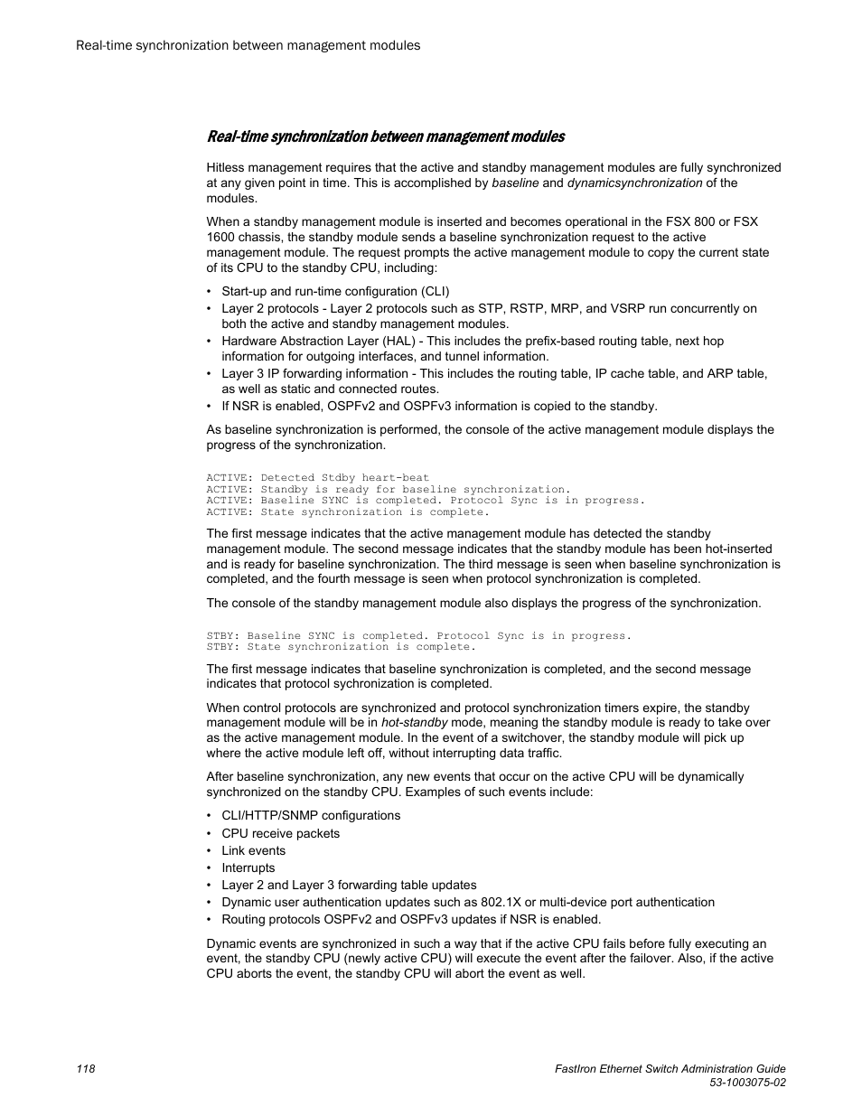 Brocade FastIron Ethernet Switch Administration Guide User Manual | Page 118 / 362