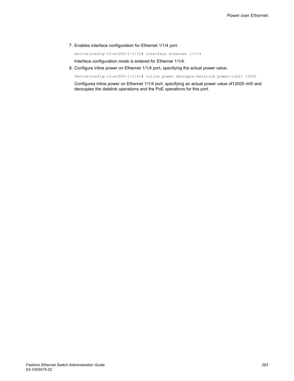 Brocade FastIron Ethernet Switch Administration Guide User Manual | Page 293 / 362