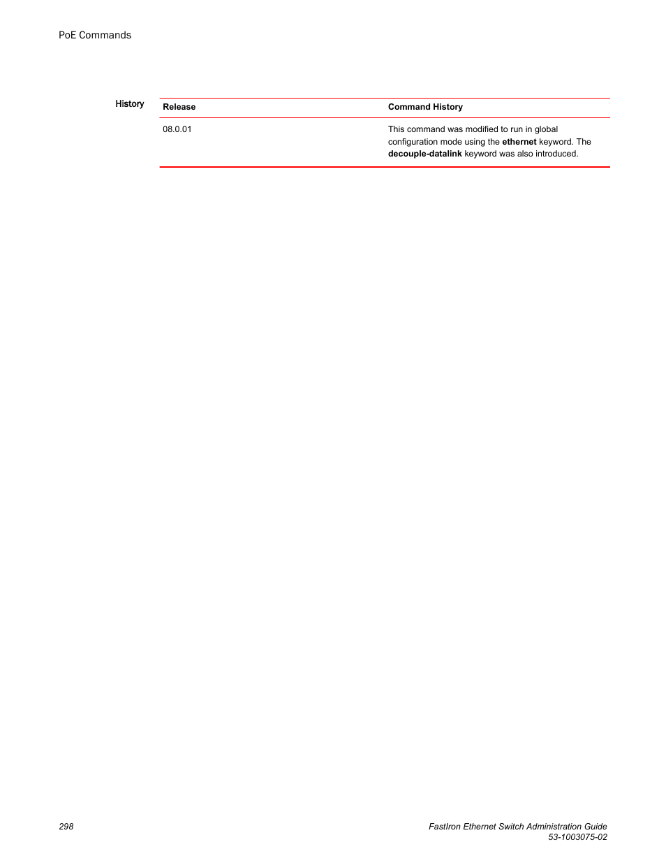 Brocade FastIron Ethernet Switch Administration Guide User Manual | Page 298 / 362