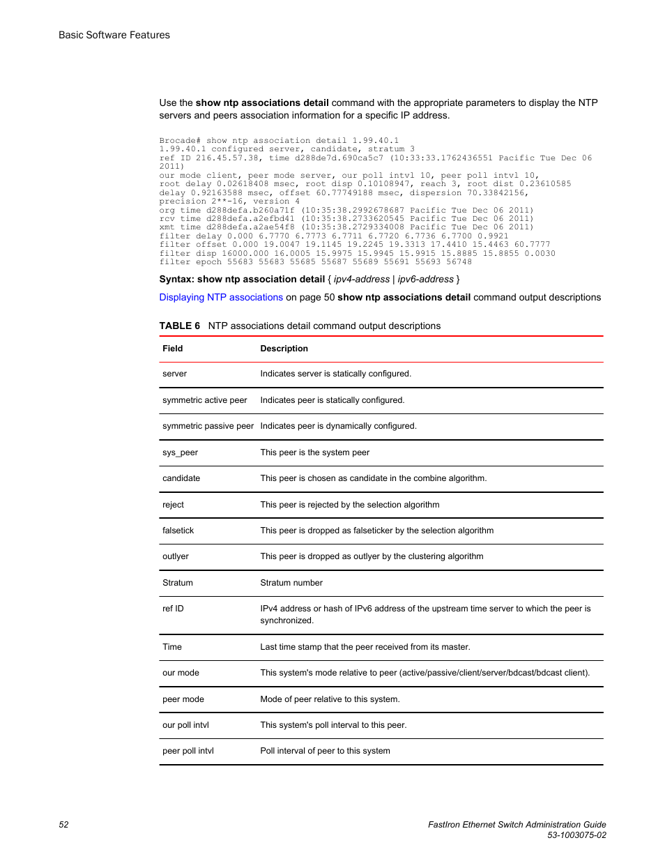 Brocade FastIron Ethernet Switch Administration Guide User Manual | Page 52 / 362