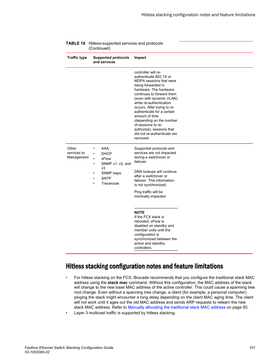 Brocade FastIron Ethernet Switch Stacking Configuration Guide User Manual | Page 103 / 160