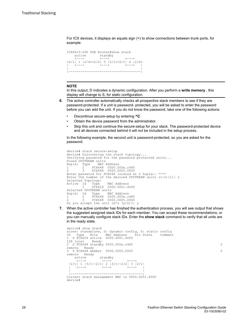 Brocade FastIron Ethernet Switch Stacking Configuration Guide User Manual | Page 30 / 160