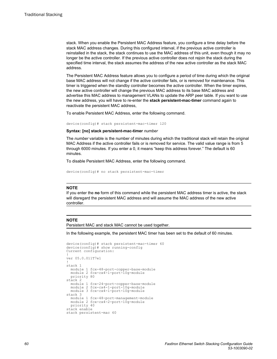 Brocade FastIron Ethernet Switch Stacking Configuration Guide User Manual | Page 62 / 160