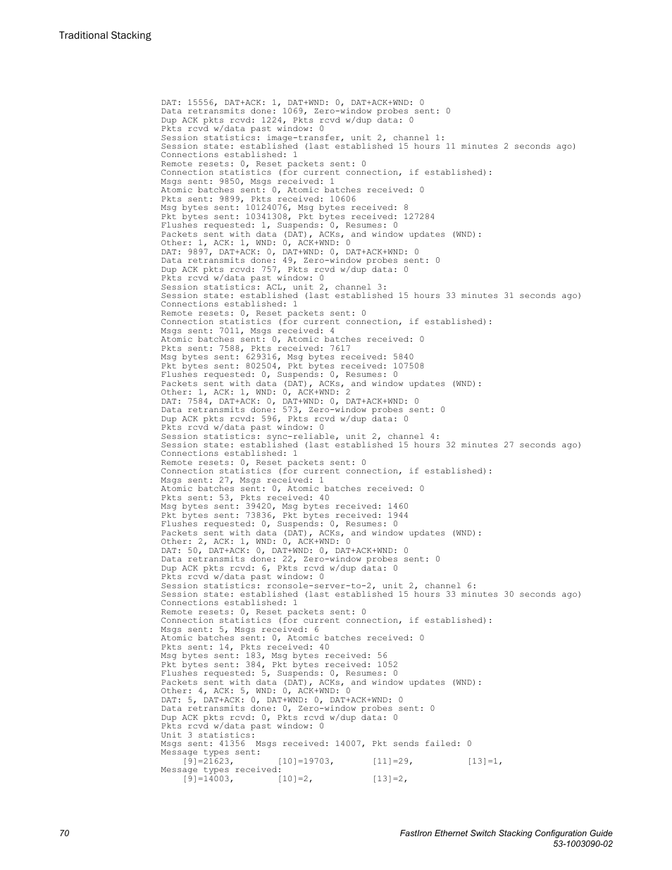 Brocade FastIron Ethernet Switch Stacking Configuration Guide User Manual | Page 72 / 160