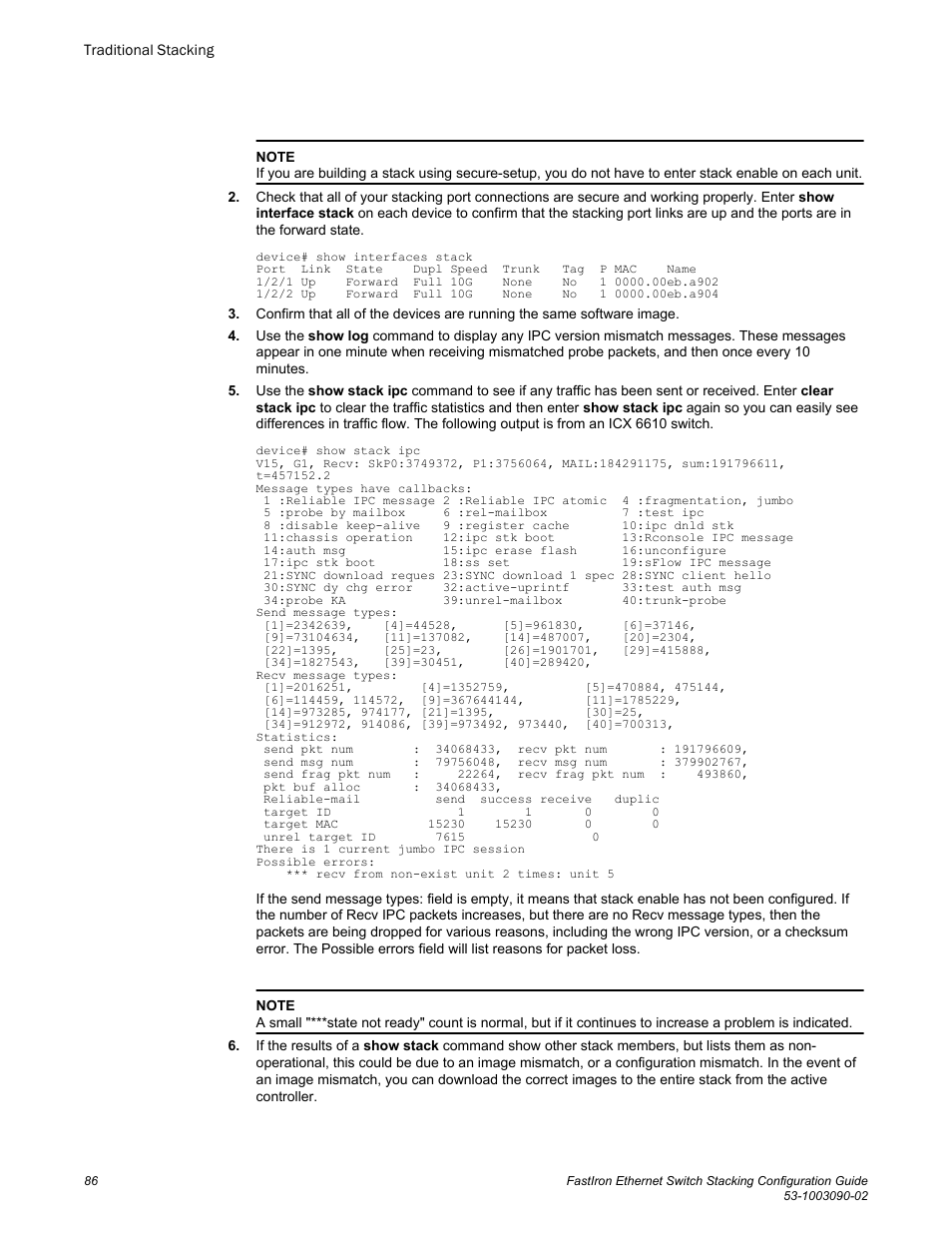 Brocade FastIron Ethernet Switch Stacking Configuration Guide User Manual | Page 88 / 160