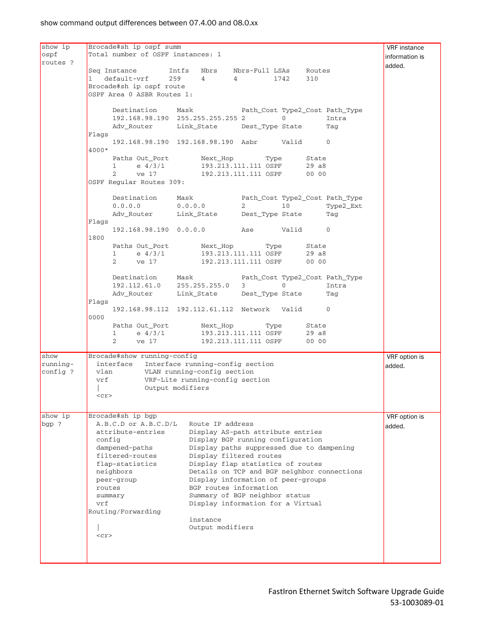 Brocade FastIron Ethernet Switch Software Upgrade Guide User Manual | Page 120 / 121