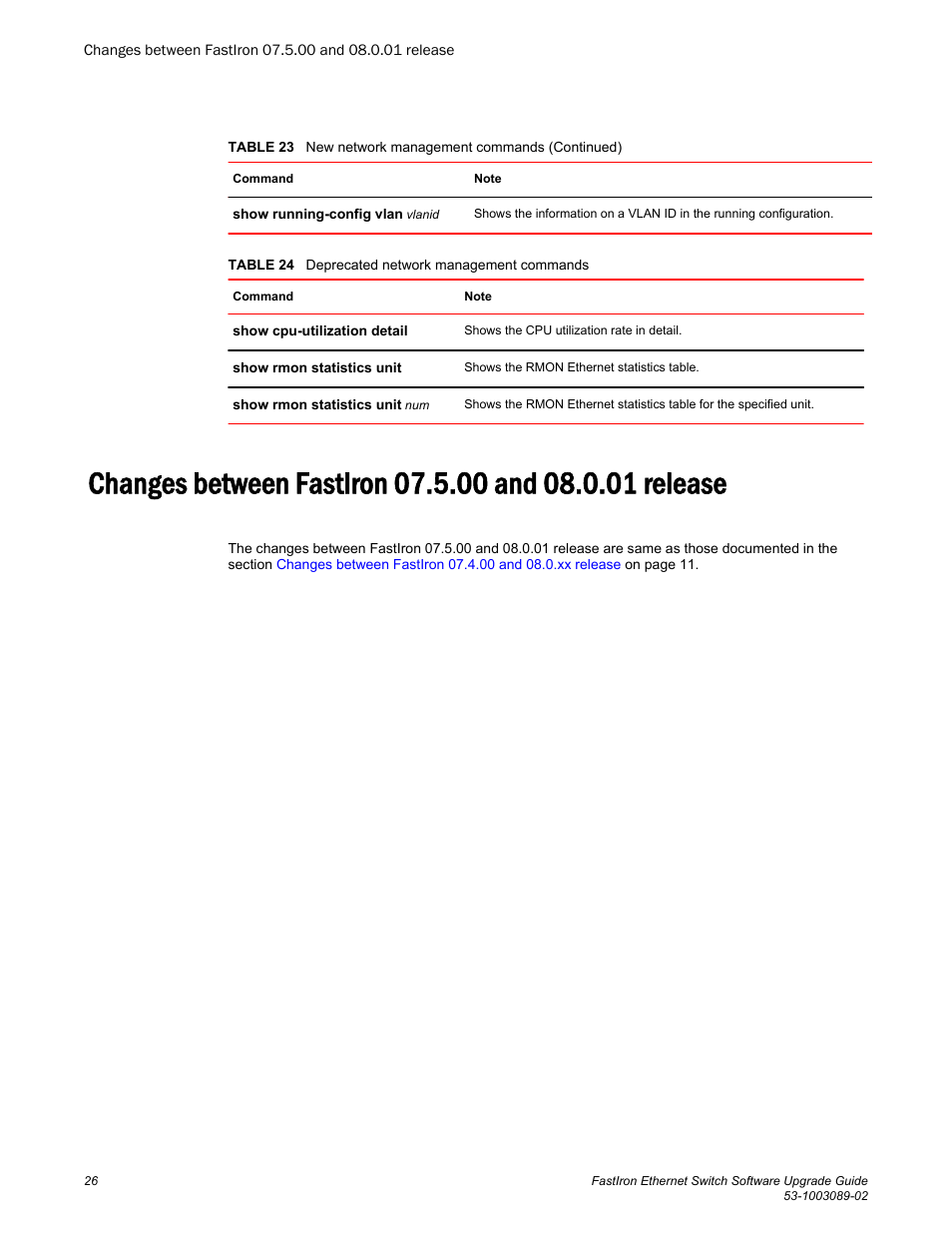 Brocade FastIron Ethernet Switch Software Upgrade Guide User Manual | Page 28 / 121