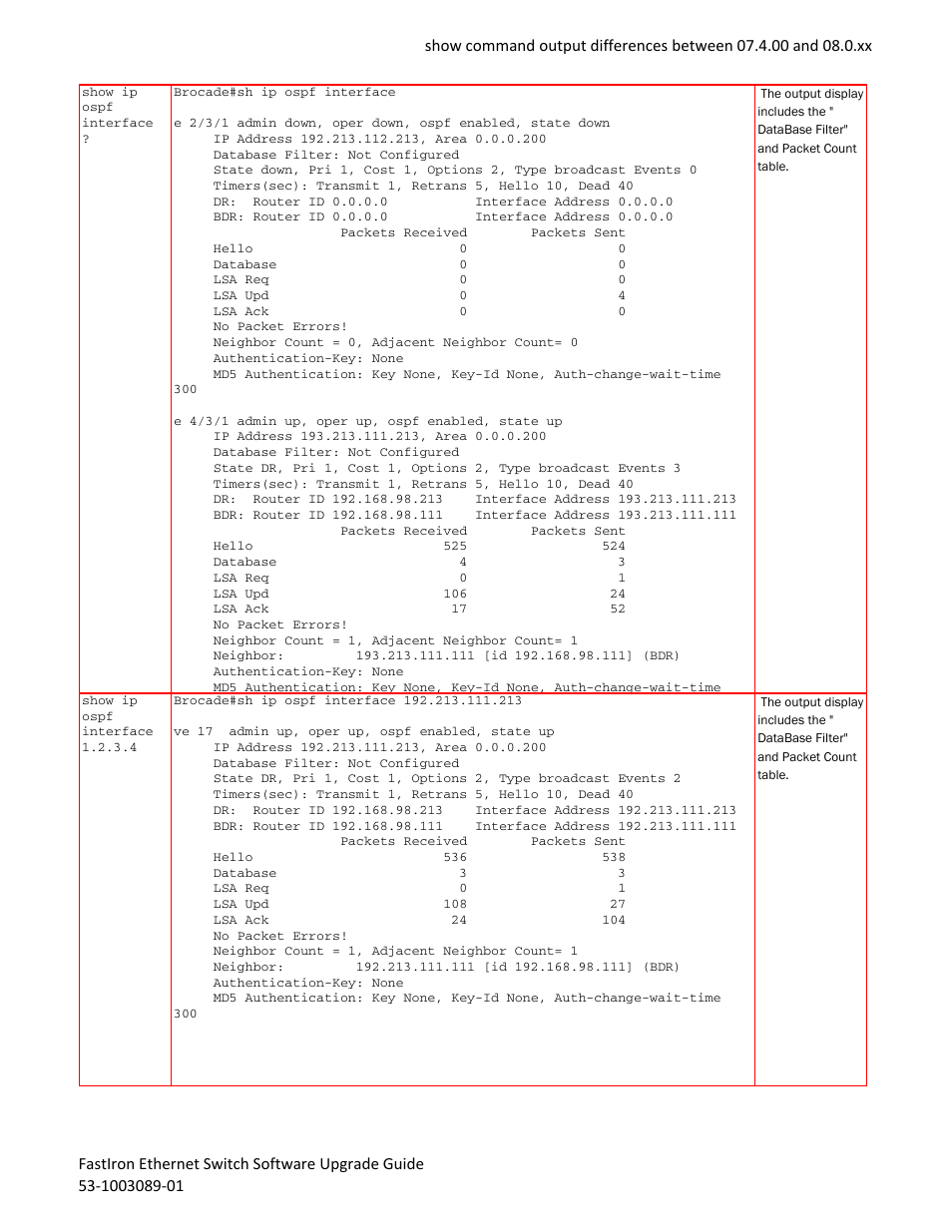 Brocade FastIron Ethernet Switch Software Upgrade Guide User Manual | Page 47 / 121