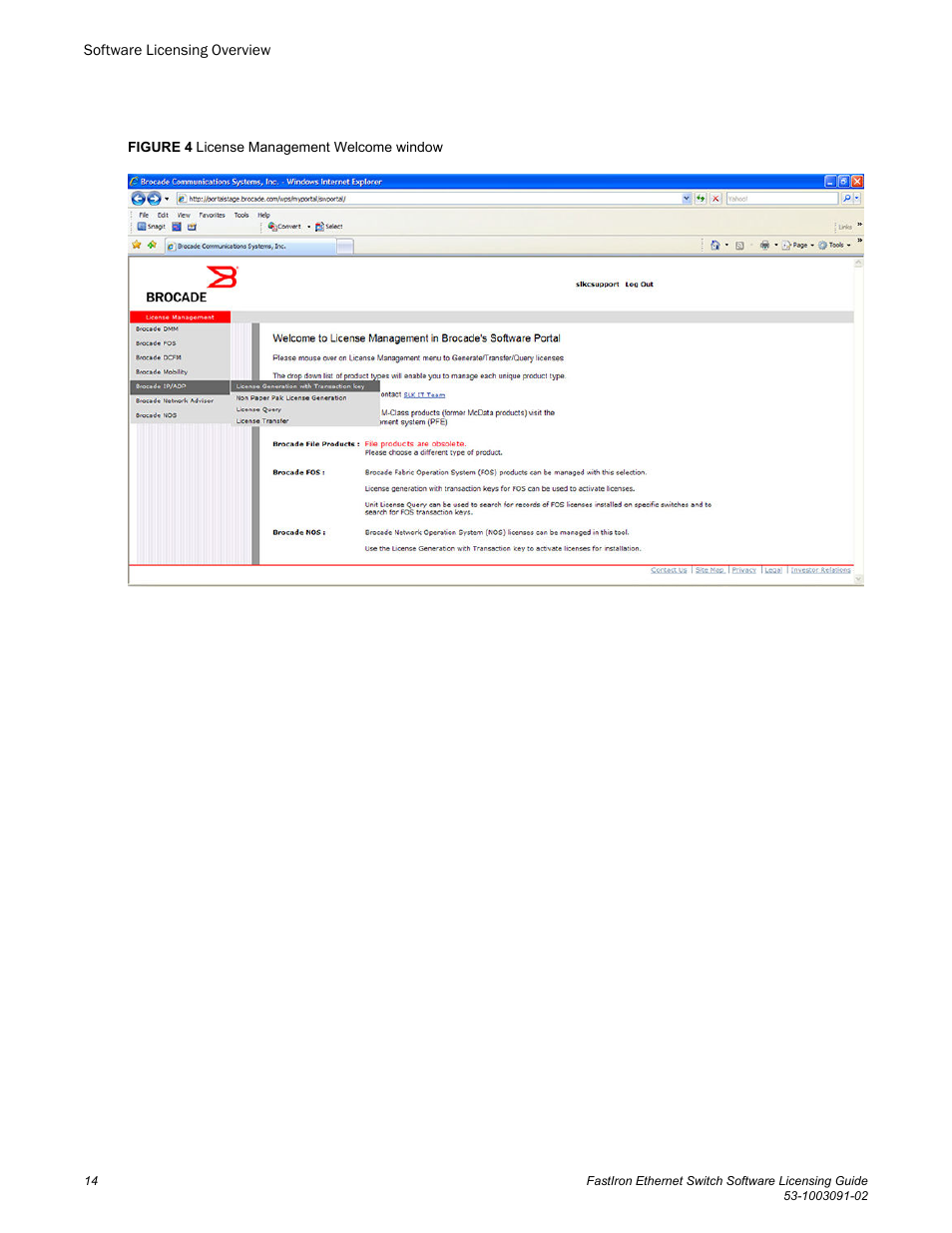 Brocade FastIron Ethernet Switch Software Licensing Guide User Manual | Page 16 / 58