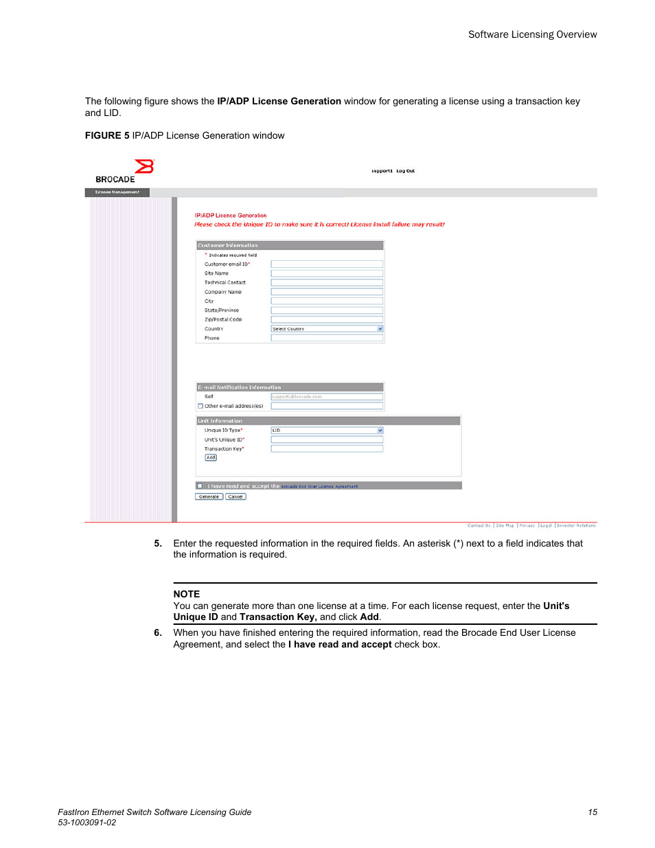 Brocade FastIron Ethernet Switch Software Licensing Guide User Manual | Page 17 / 58