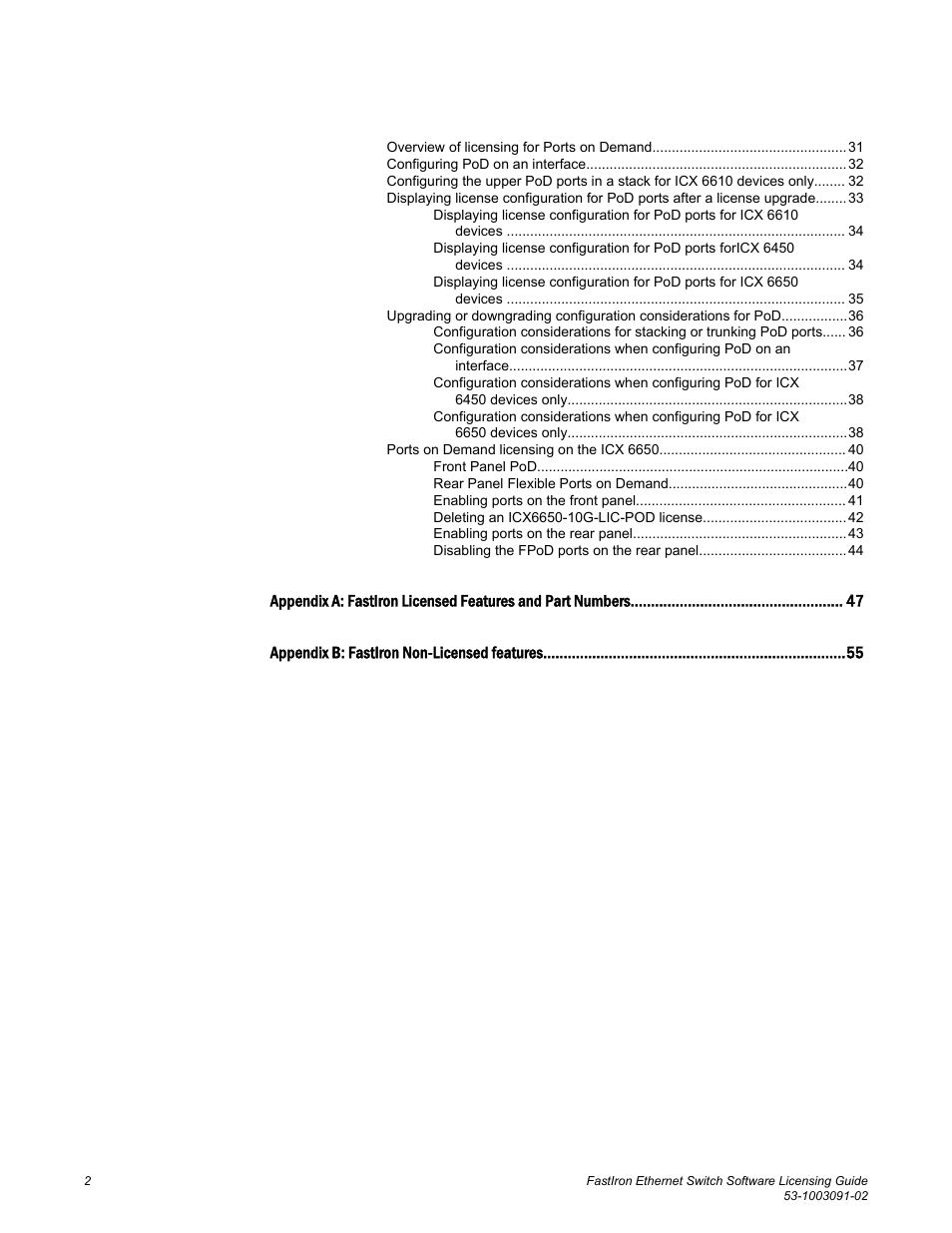 Brocade FastIron Ethernet Switch Software Licensing Guide User Manual | Page 4 / 58