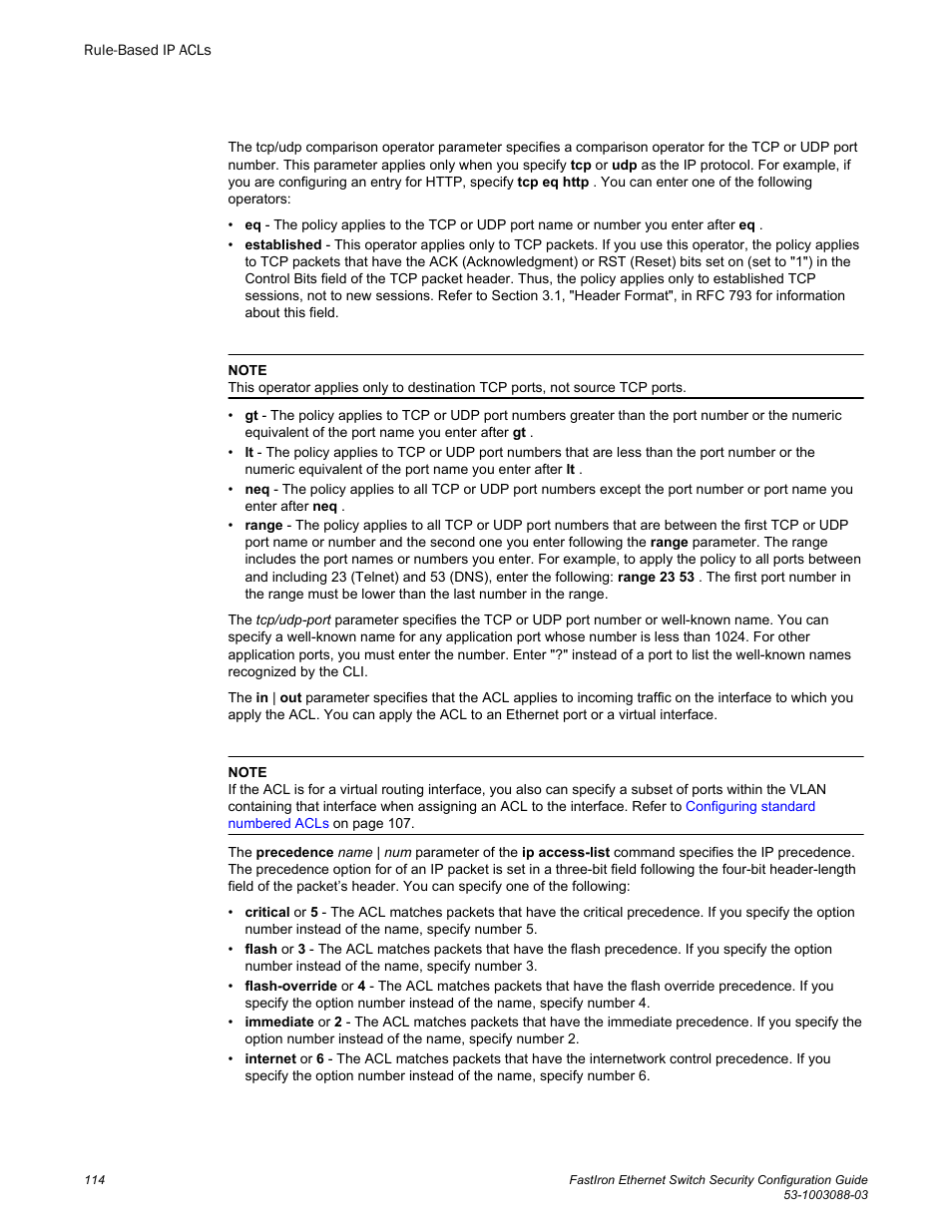 Brocade FastIron Ethernet Switch Security Configuration Guide User Manual | Page 114 / 396