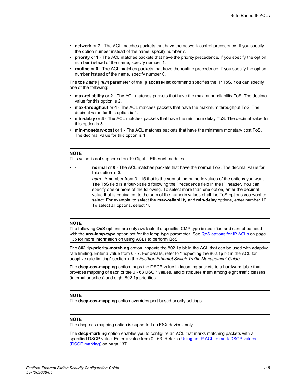 Brocade FastIron Ethernet Switch Security Configuration Guide User Manual | Page 115 / 396