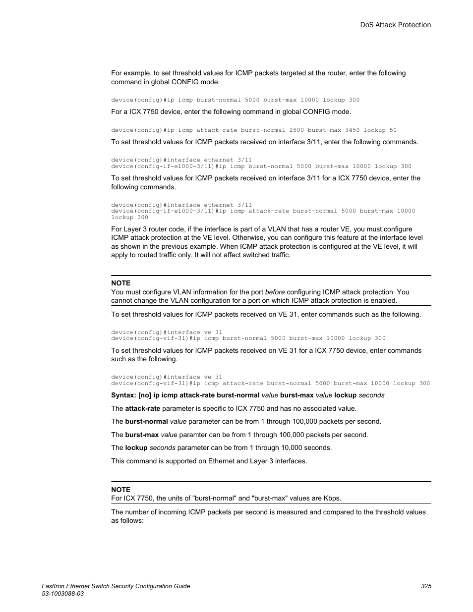 Brocade FastIron Ethernet Switch Security Configuration Guide User Manual | Page 325 / 396