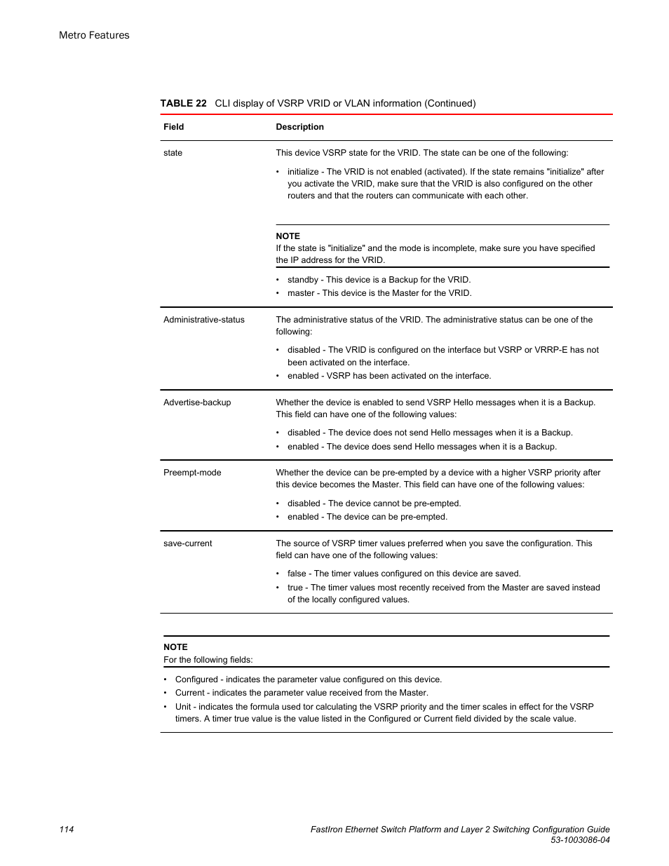 Brocade FastIron Ethernet Switch Platform and Layer 2 Switching Configuration Guide User Manual | Page 114 / 454